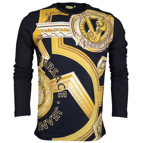 versace hip hop t shirt|Versace long sleeve t shirts.